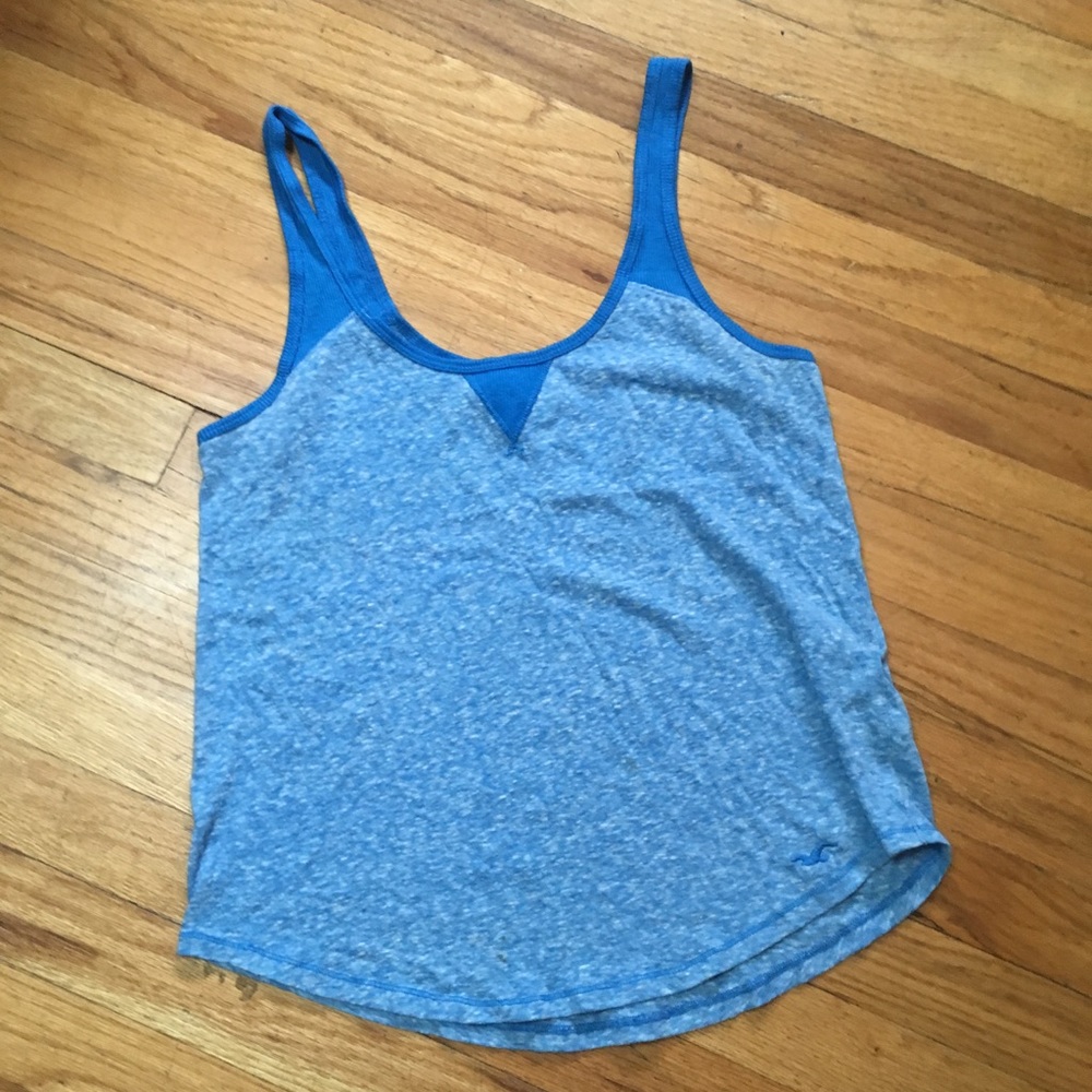 Hollister blue tank top
